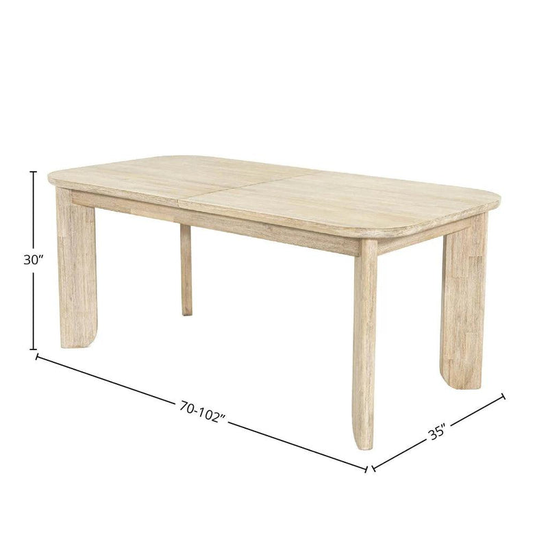 Haru Wooden Extension Dining Table-Dining Tables-LH Imports-LOOMLAN