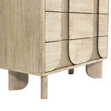 Haru Wooden Modern 5 Drawer Chest