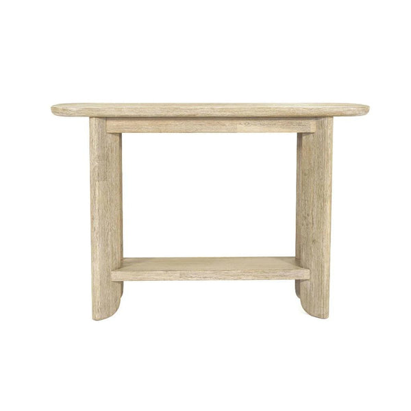 Haru Wooden Oval Console Table-Console Tables-LH Imports-LOOMLAN