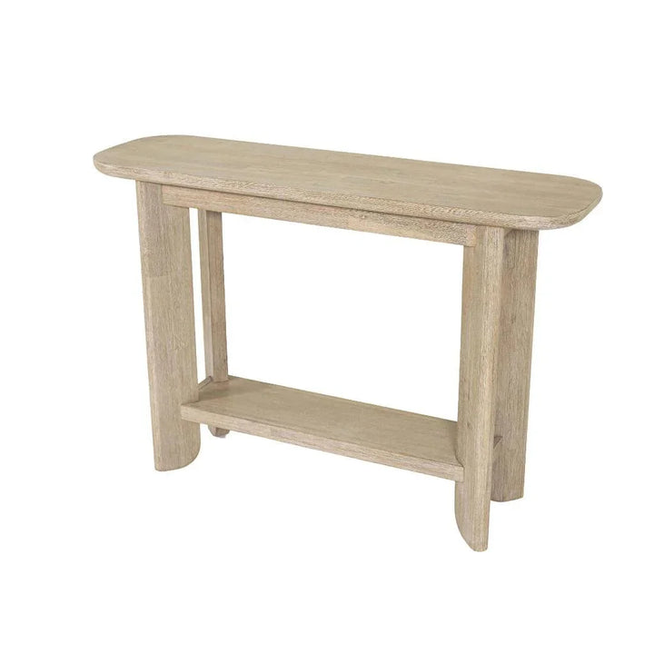 Haru Wooden Oval Console Table - LOOMLAN - LH Imports - Console Tables