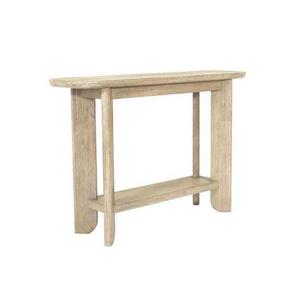 Haru Wooden Oval Console Table-Console Tables-LH Imports-LOOMLAN