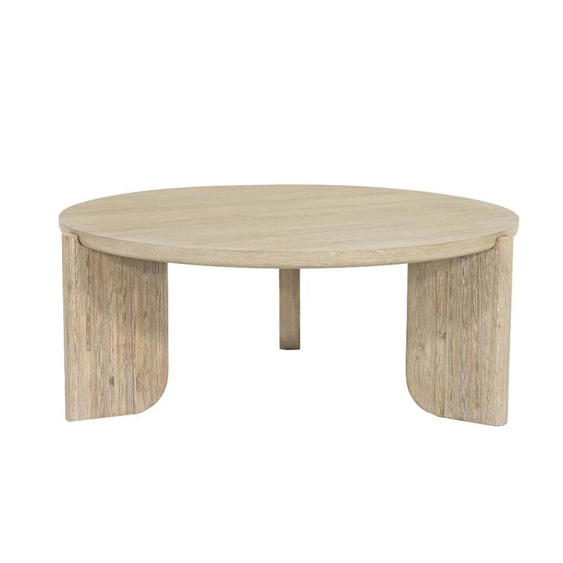 Haru Wooden Round Coffee Table-Coffee Tables-LH Imports-LOOMLAN