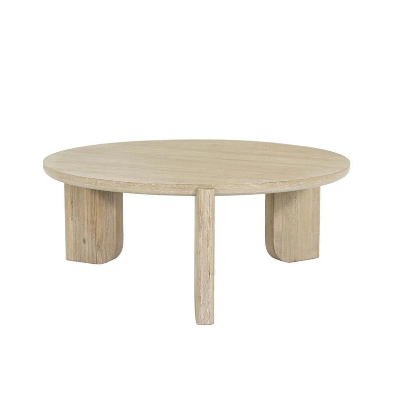 Haru Wooden Round Coffee Table-Coffee Tables-LH Imports-LOOMLAN