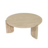 Haru Wooden Round Coffee Table-Coffee Tables-LH Imports-LOOMLAN