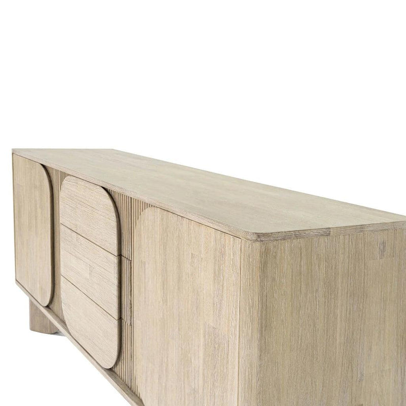 Haru Wooden 5 Center Drawer Sideboard