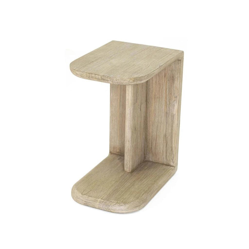 Haru Wooden C-Shaped Stylish Side Table