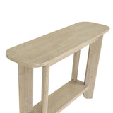 Haru Wooden Oval Console Table