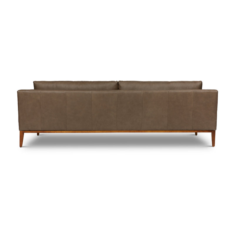 Haut Luxurious Made to Order Leather Bench Seat Couch-Sofas & Loveseats-One For Victory-LOOMLAN