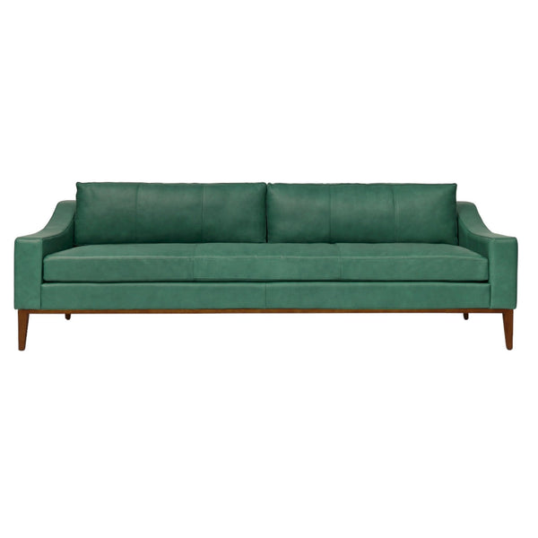 Haut Luxurious Made to Order Leather Bench Seat Couch-Sofas & Loveseats-One For Victory-LOOMLAN