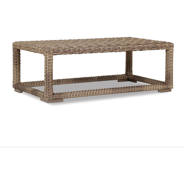 Havana Resin Wicker Outdoor Coffee Table-Outdoor Coffee Tables-Sunset West-LOOMLAN