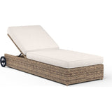 Havana Sunbrella Adjustable Outdoor Chaise-Outdoor Chaises-Sunset West-Canvas Natural-LOOMLAN