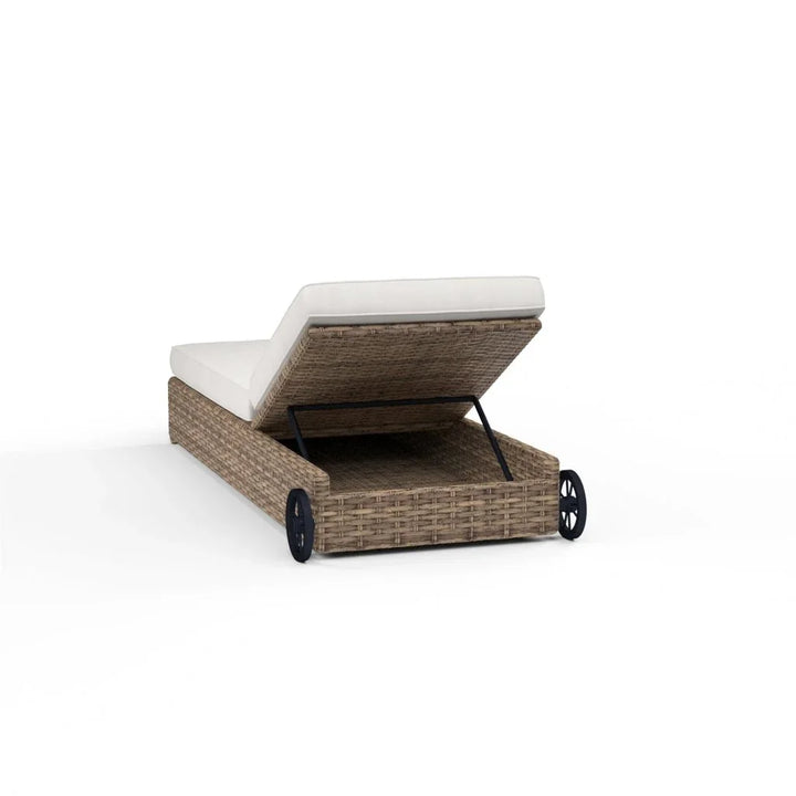 Havana Sunbrella Adjustable Outdoor Chaise-Outdoor Chaises-Sunset West-LOOMLAN