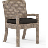 Havana Sunbrella Outdoor Dining Armchair 2PC-Outdoor Dining Chairs-Sunset West-Spectrum Carbon-LOOMLAN