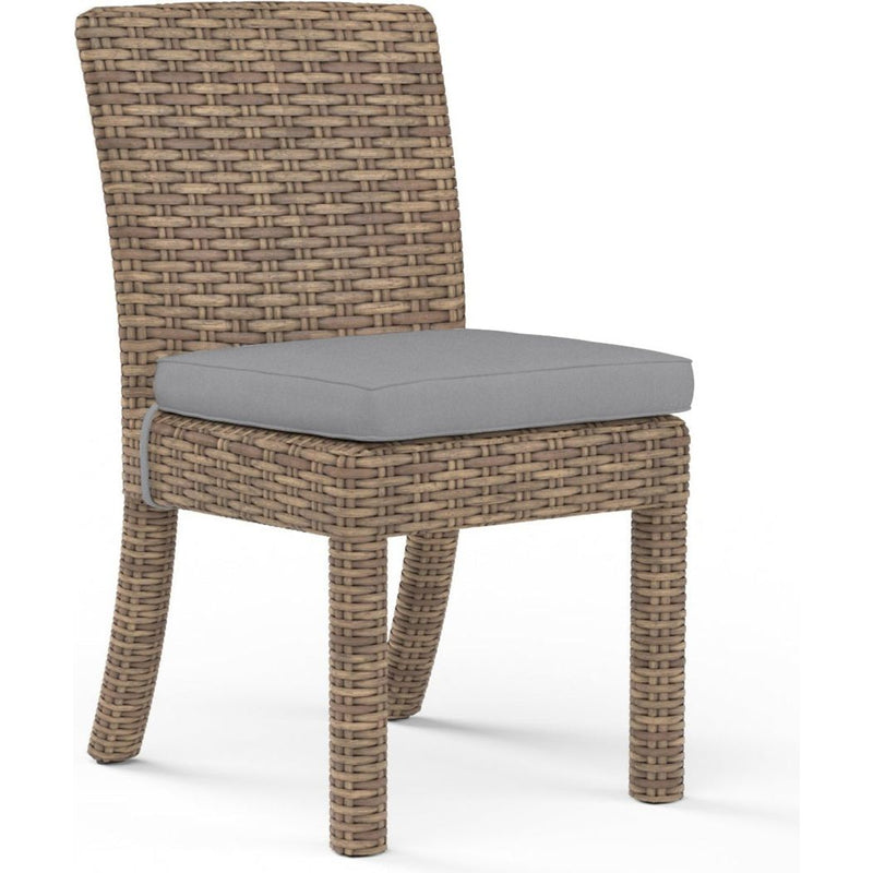 Havana Sunbrella Outdoor Dining Chair 2PC-Outdoor Dining Chairs-Sunset West-Canvas Granite-LOOMLAN