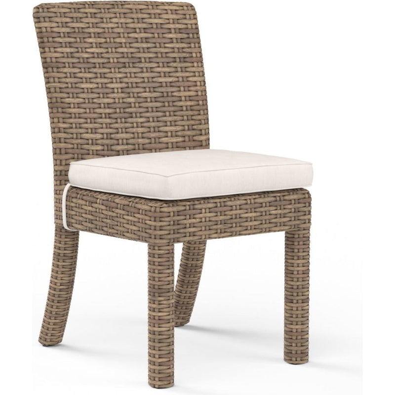 Havana Sunbrella Outdoor Dining Chair 2PC-Outdoor Dining Chairs-Sunset West-Canvas Natural-LOOMLAN