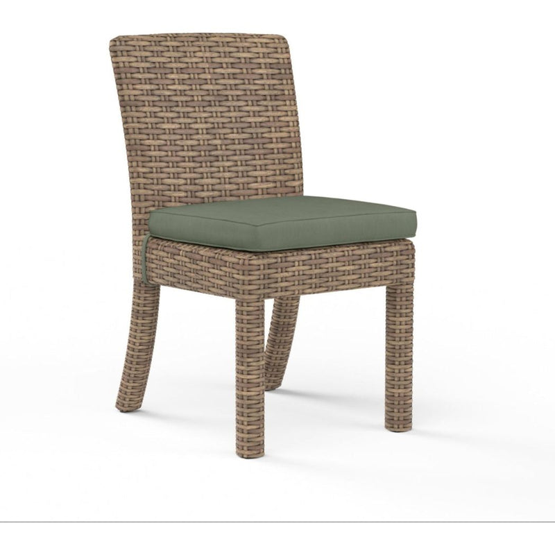 Havana Sunbrella Outdoor Dining Chair 2PC-Outdoor Dining Chairs-Sunset West-Cast Sage-LOOMLAN