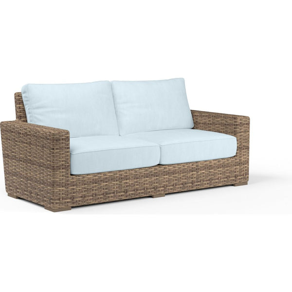 Havana Sunbrella Outdoor Loveseat-Outdoor Sofas & Loveseats-Sunset West-Canvas Skyline-LOOMLAN