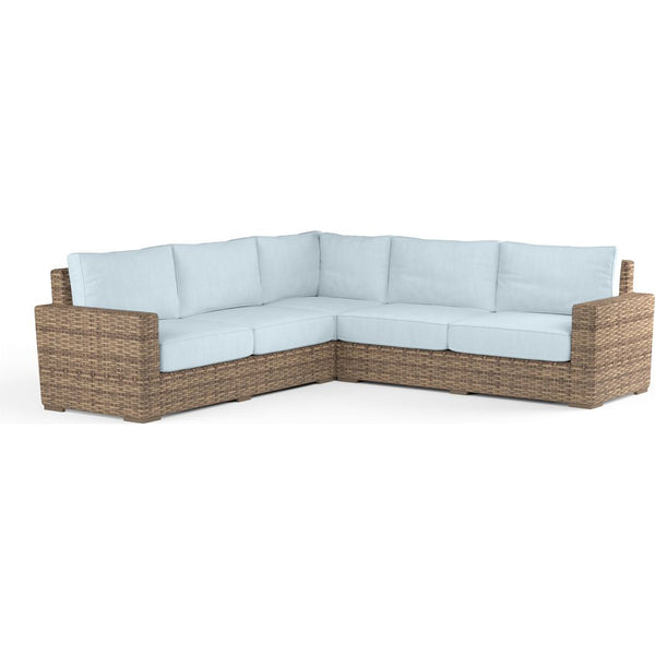 Havana Sunbrella Outdoor Sectional Sofa-Outdoor Sofas & Loveseats-Sunset West-Canvas Skyline-LOOMLAN