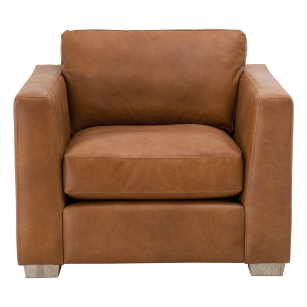 Hayden Taper Sofa Chair Top Grain Leather Down & Feather Club Chairs LOOMLAN By Essentials For Living