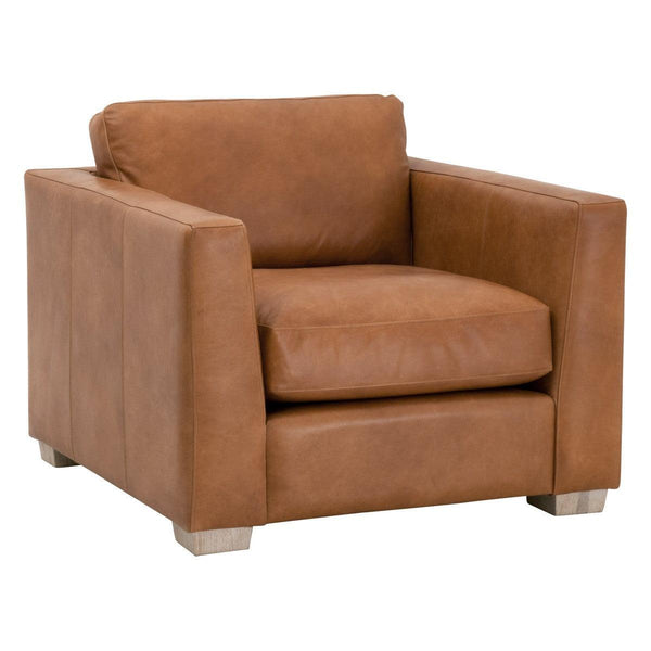 Hayden Taper Sofa Chair Top Grain Leather Down & Feather Club Chairs LOOMLAN By Essentials For Living