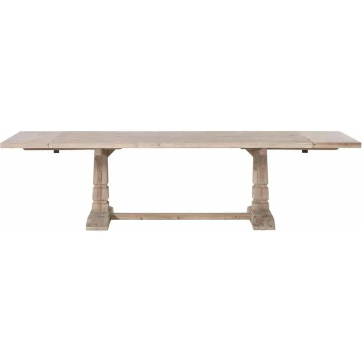 Hayes Reclaimed Wood Extendable Dining Table-Dining Tables-Essentials For Living-LOOMLAN