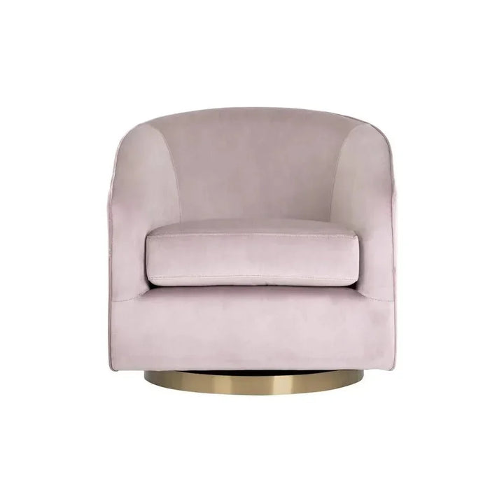 Hazel Fabric Swivel Lounge Chair - LOOMLAN - SUNPAN - Club Chairs