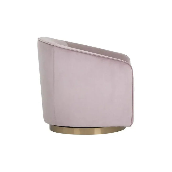 Hazel Fabric Swivel Lounge Chair - LOOMLAN - SUNPAN - Club Chairs