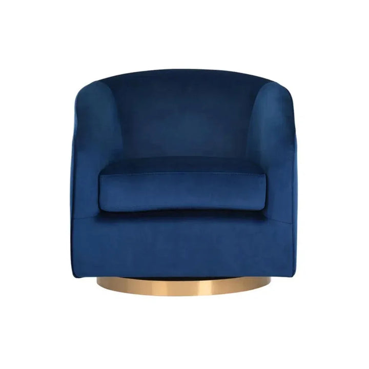Hazel Fabric Swivel Lounge Chair - LOOMLAN - SUNPAN - Club Chairs
