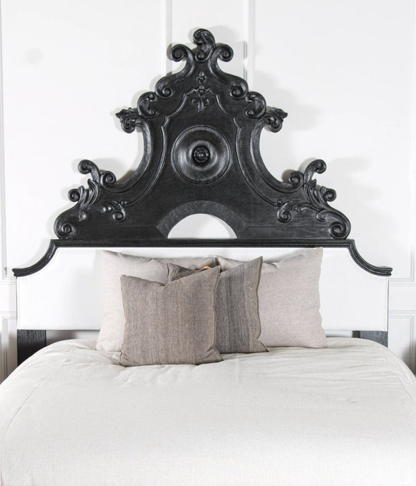 Headboard Fiorentina Queen Headboard Black (Headboard Only)-Beds-Peninsula Home-LOOMLAN