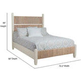 Headboard Graphite Natural Wooden Panel Bed