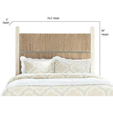 Headboard Graphite Natural Wooden Panel Bed