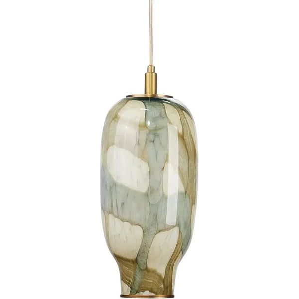 Helen Blue Glass Blown Pendant