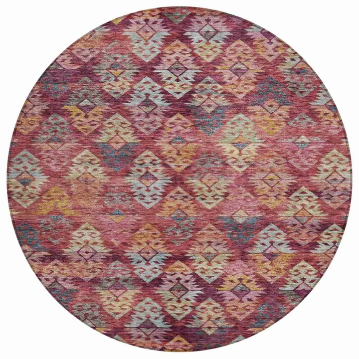 Helissa Orange Washable Indoor - Outdoor Rug - LOOMLAN - LOOMLAN Rugs - Outdoor Rugs
