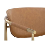 Heloise Leather Handsome Lounge Chair