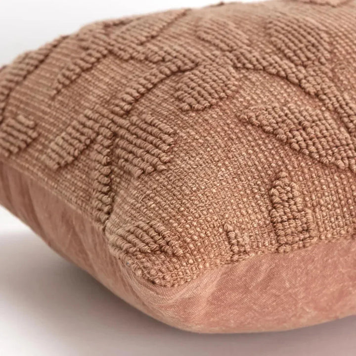 Hena Textured Decorative Lumbar Pillow For Couch - LOOMLAN - LOOMLAN - Throw Pillows