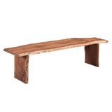 Henderson 73 inches Live Edge Top and Leg Dining Bench Dining Benches LOOMLAN By LOOMLAN