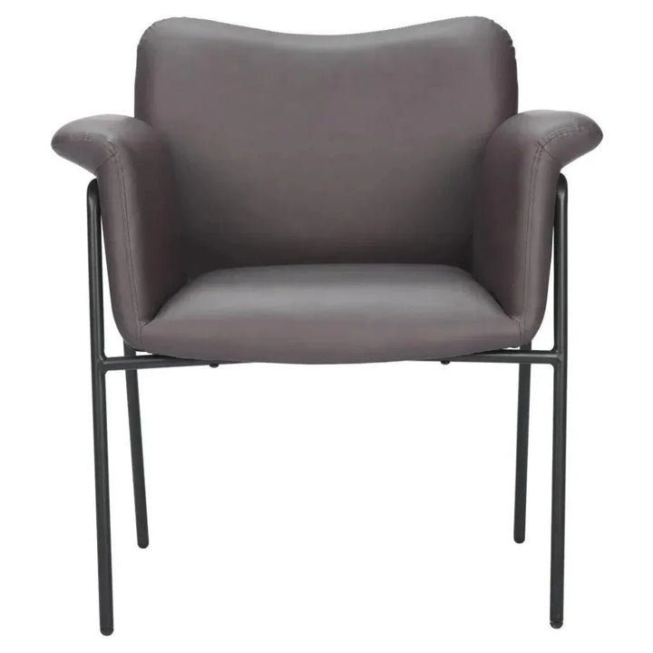 Heritage Wood & Steel Brown Accent Arm Chair - LOOMLAN - Zuo Modern - Accent Chairs
