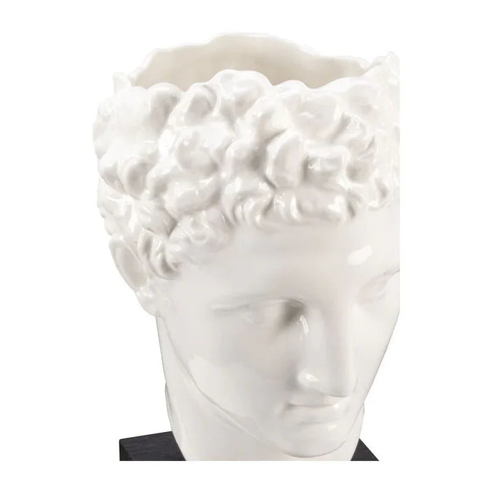 Hermes Vase White Ceramic Planter - LOOMLAN - Wildwood - Planters