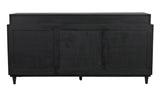 Hermosa Wood Black Sideboard-Sideboards-Noir-LOOMLAN