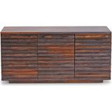 Herrison Wooden Chocolate Brown Sideboard-Sideboards-LOOMLAN-LOOMLAN