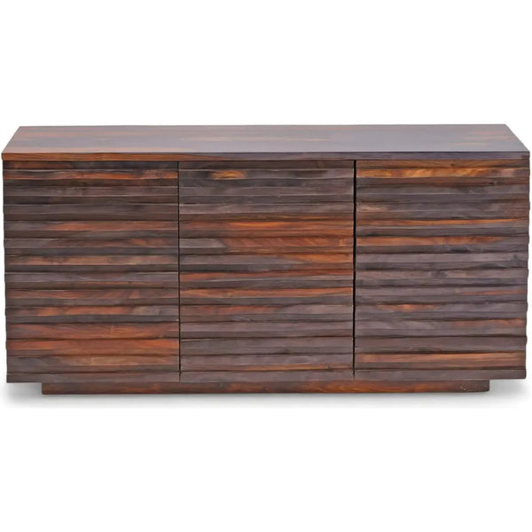 Herrison Wooden Chocolate Brown Sideboard-Sideboards-LOOMLAN-LOOMLAN