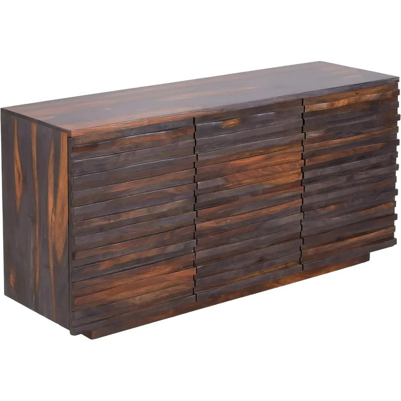 Herrison Wooden Chocolate Brown Sideboard-Sideboards-LOOMLAN-LOOMLAN