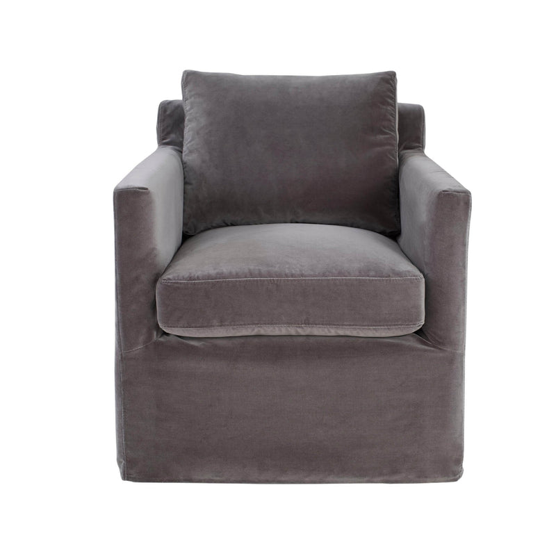 Heston Club Chair - Grey-Club Chairs-LH Imports-LOOMLAN