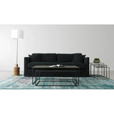 Heston Sofa - Black Fabric Sofas & Loveseats LOOMLAN By LH Imports