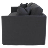 Heston Sofa - Black Fabric Sofas & Loveseats LOOMLAN By LH Imports