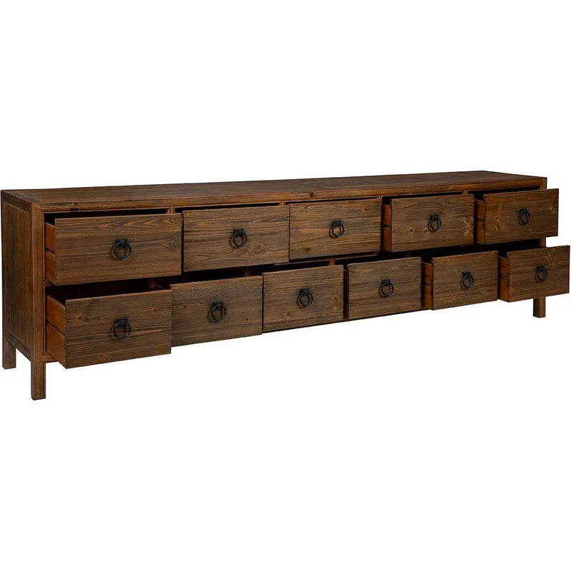 Hewitt Aesthetic Designed Wooden Drawer Bank