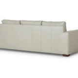 Alabama High Back Leather Sofa Light Gray Made In the USA Sofas & Loveseats LOOMLAN By Uptown Sebastian