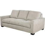 High Back Leather Sofa Light Gray Made the USA