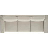 Alabama High Back Leather Sofa Light Gray Made In the USA Sofas & Loveseats LOOMLAN By Uptown Sebastian