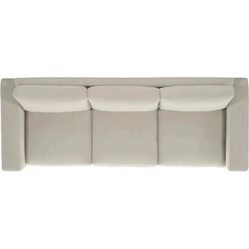 Alabama High Back Leather Sofa Light Gray Made In the USA Sofas & Loveseats LOOMLAN By Uptown Sebastian